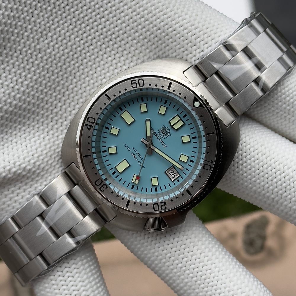 STEELDIVE Official SD1981 Stainless Steel Bezel 43.8MM Case 200M Waterproof Sapphire Glass NH35 Automatic Mens Dive Watches