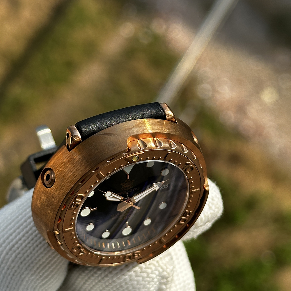 STEELDIVE Official SD1975S V1 Super Luminous 47.5MM Solid Brone Case 300M Waterproof Dive Watch