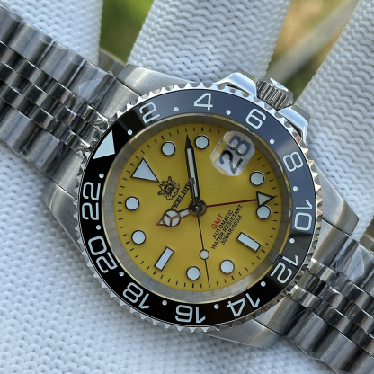 STEELDIVE New Watch SD1993 Yellow Dial Ceramic Bezel 41MM Case Sapphire Glass Luminous 300M NH34 Mechanical Men Dive Watches