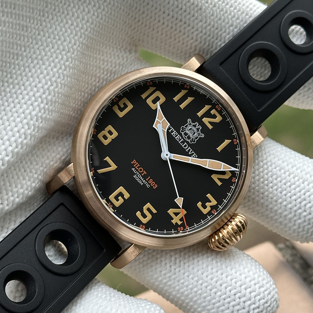 STEELDIVE Official SD1903S 46.5mm Solid Bronze Sapphire Glass 200m