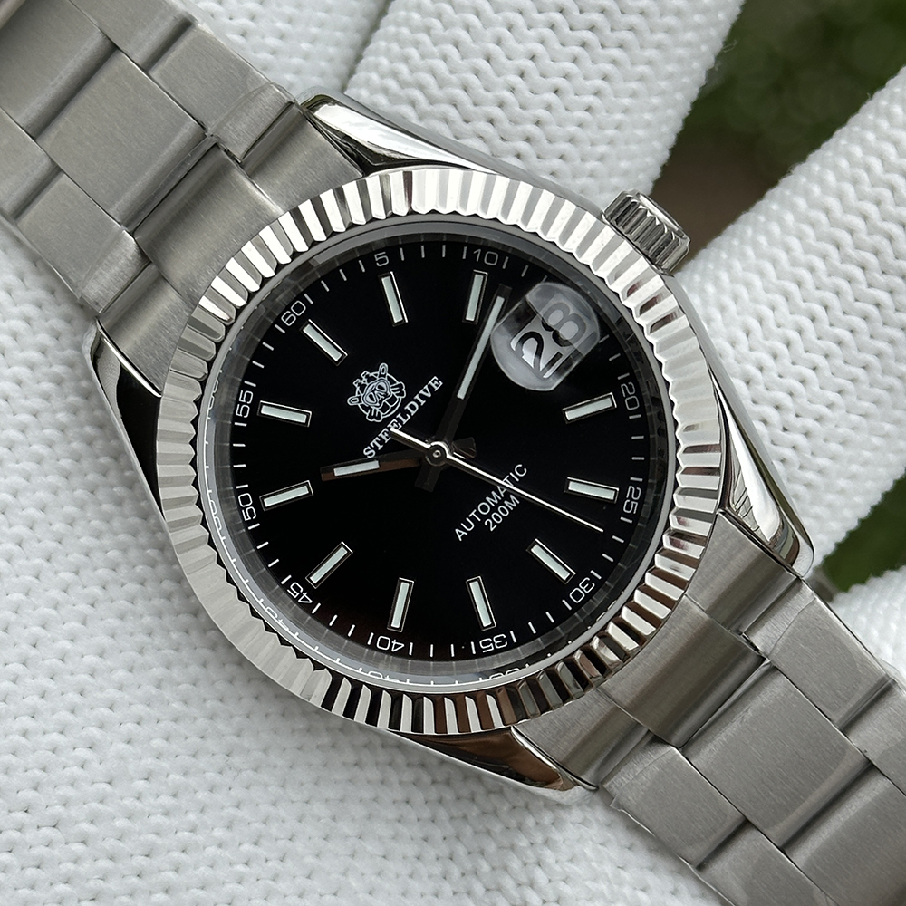 STEELDIVE Official SD1933 39MM Small Size 200M Waterproof NH35 Automatic Dive Watch