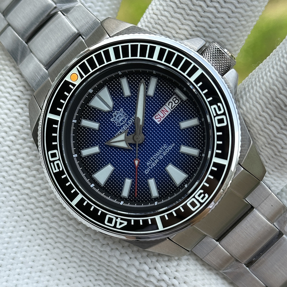 STEELDIVE Official SD1961 Blue Dial New Colr Japan NH36 Automatic Movement 200m Waterproof Dive Watch