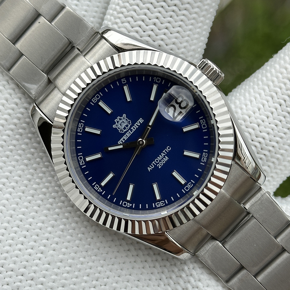 STEELDIVE Official SD1933 39MM Small Size 200M Waterproof NH35 Automatic Dive Watch