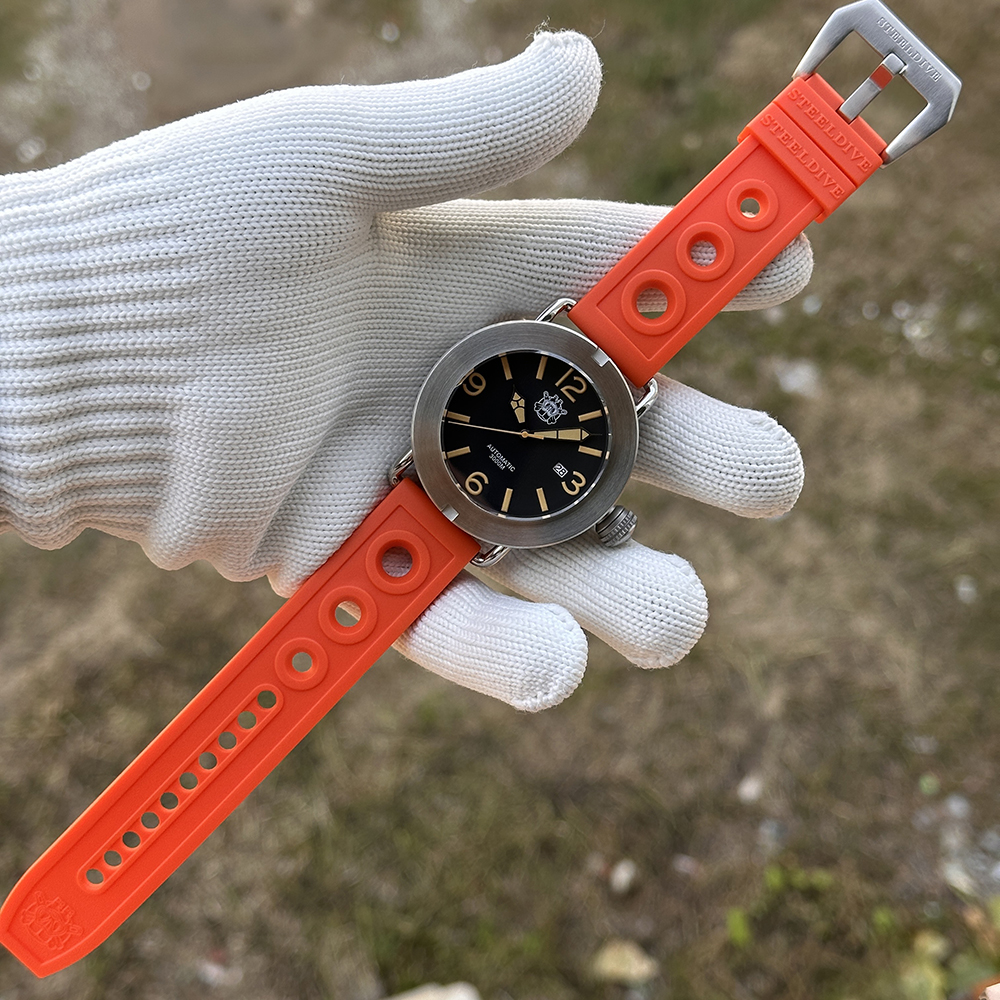 STEELDIVE Official SD1912 V2 New Arrival Vintage Luminous 47MM Big Size Sapphire Glass NH35 Automatic Mens Dive Watch 