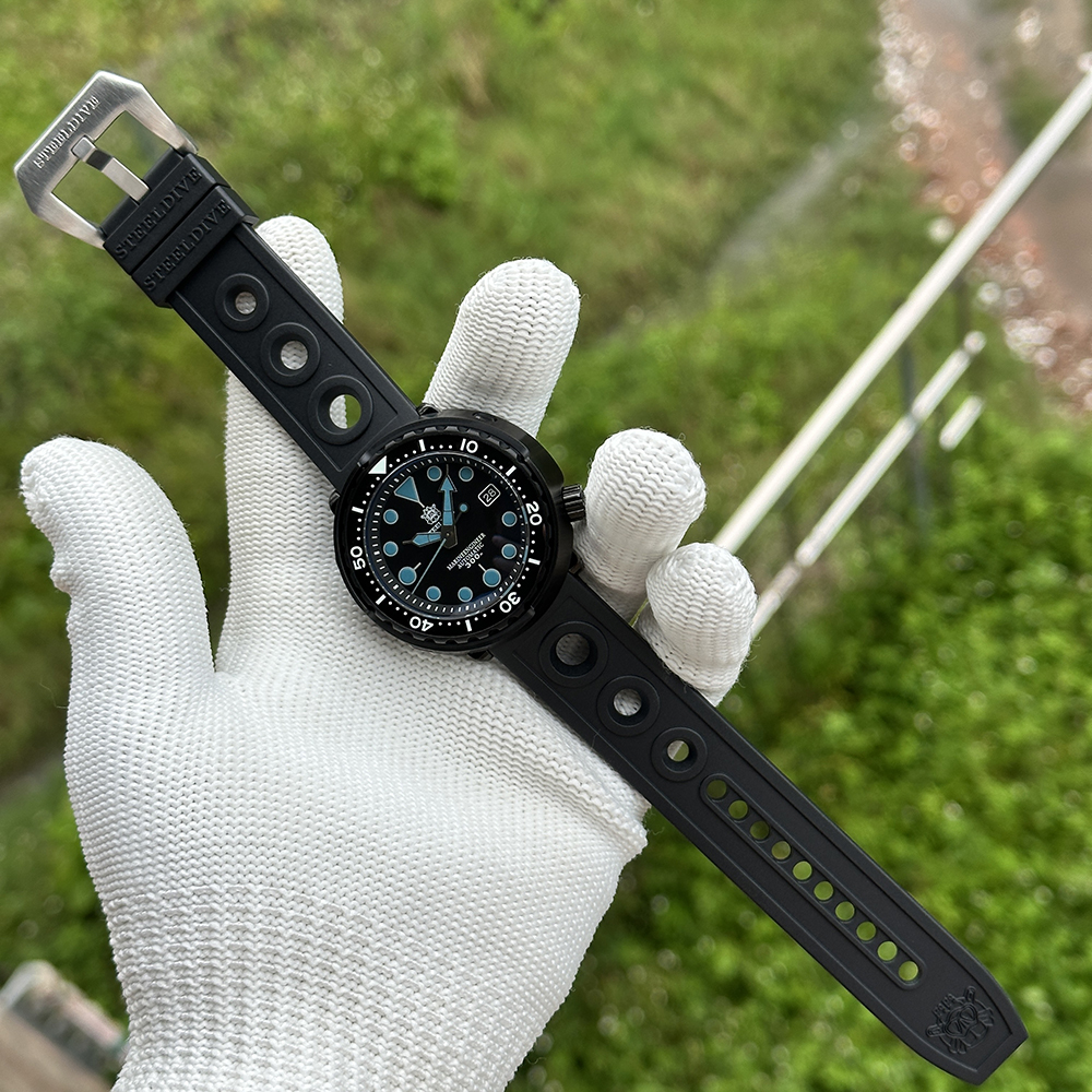 STEELDIVE Official SD1975XT PVD Black 47.5MM Case 300M Waterproof
