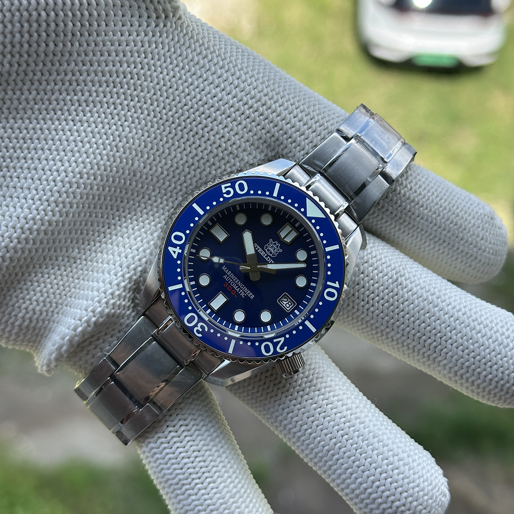STEELDIVE Official SD1968 Blue Dial 44mm One-piece Case Sapphire