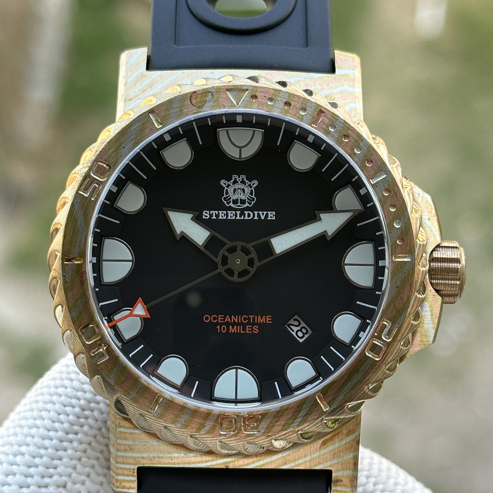 STEELDIVE Official SD1982Z 46.5MM Super Blue Luminous Sapphire Glass Autoamtic Mechanical Luxury Men Watch