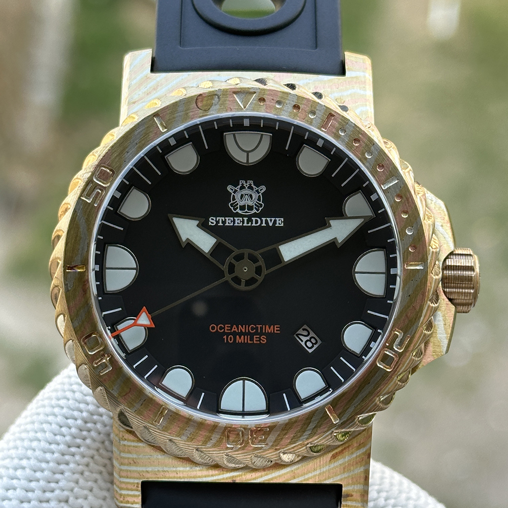 STEELDIVE Official SD1982Z 46.5MM Super Blue Luminous Sapphire Glass Autoamtic Mechanical Luxury Men Watch