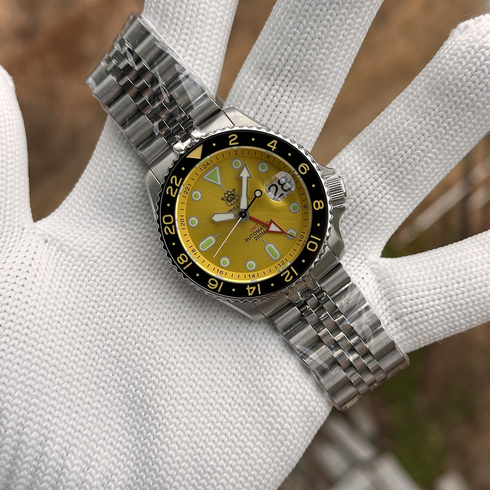 STEELDIVE Official SD1994 Yellow Dial Ceramic Bezel Sapphire Glass 200MM NH34 Automatic Dive Watch for Men