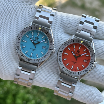 STEELDIVE Official SD1927 Turquoise Dial 200M Waterproof Japan NH35 Automatic Dive Watch 