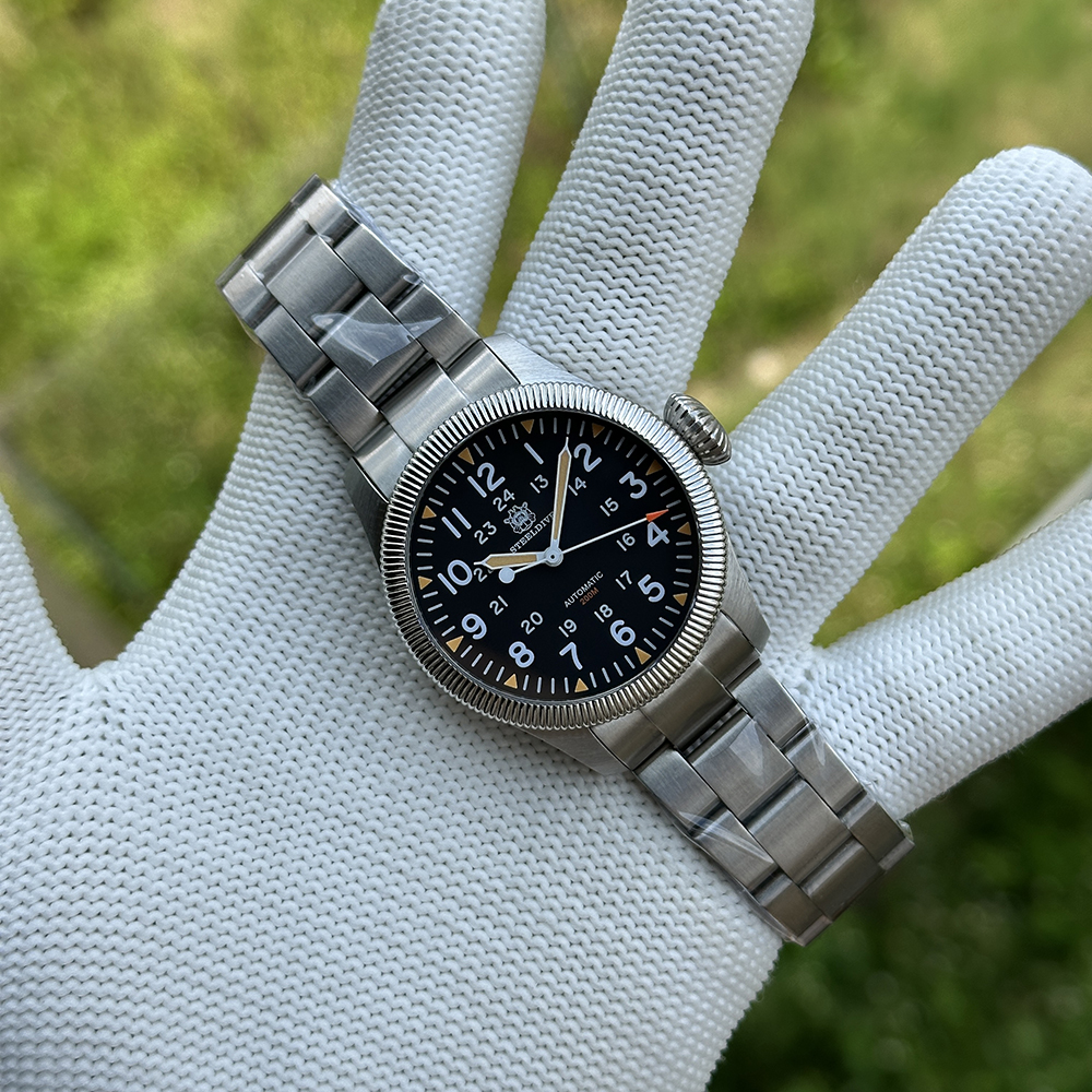 STEELDIVE Offiical SD1906H New Arrival 200M Waterproof Pilot Watch
