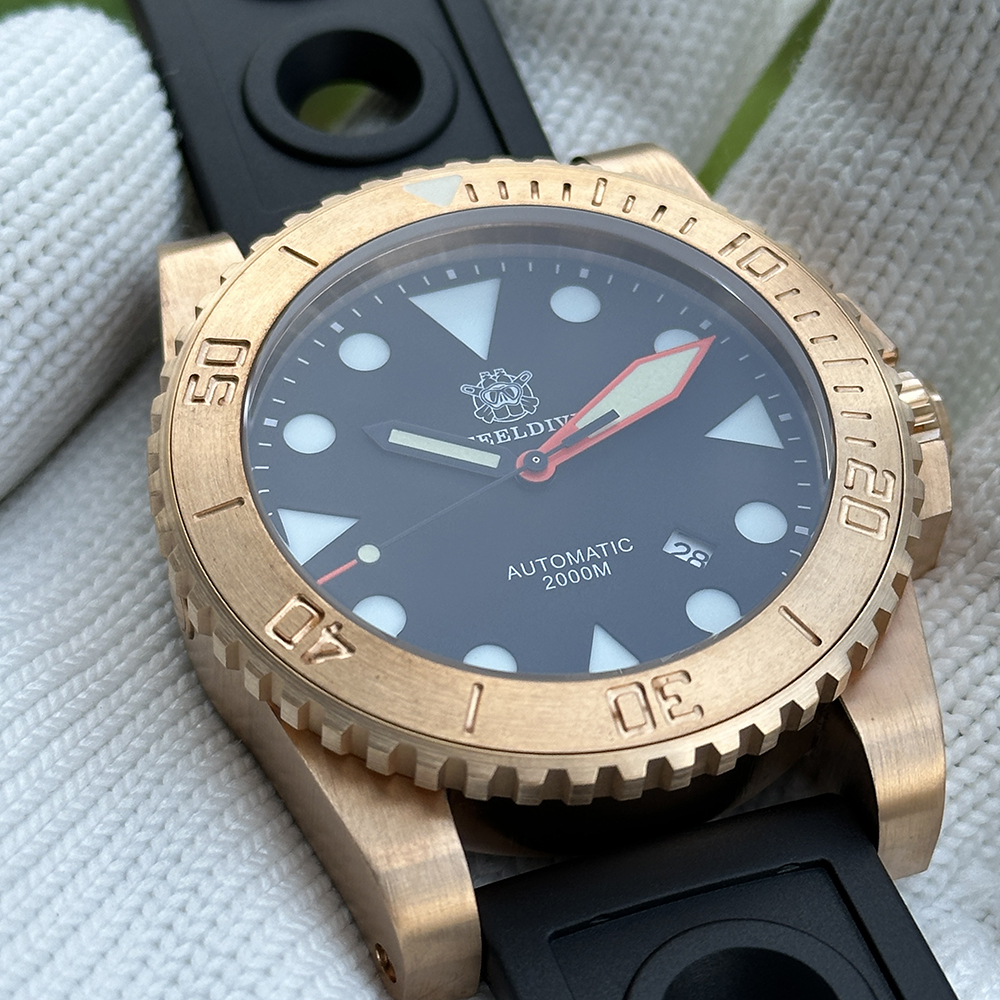STEELDIVE Official SD1987S CuSn8 Solid Bronze NH35 Automatic Dive Watch