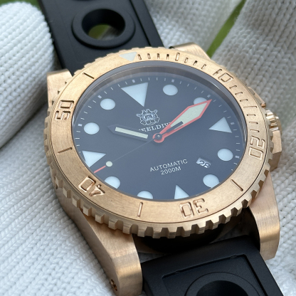 STEELDIVE Official SD1987S CuSn8 Solid Bronze NH35 Automatic Dive Watch