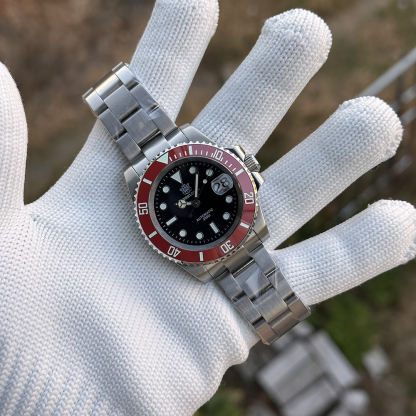 STEELDIVE Official SD1953 New Arrival Black Dial Red Bezel 300M NH35 Automatic Dive Watch