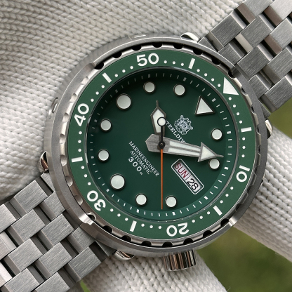STEELDIVE Official SD1975W Day and Date Function NH36 Automatic Tuna Dive Watch