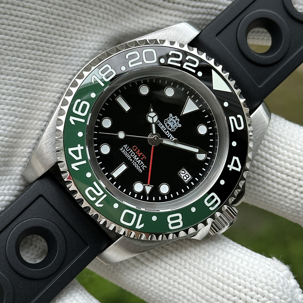 STEELDIVE Official SD1964GMT 1000M Waterproof NH34 Dive Watch