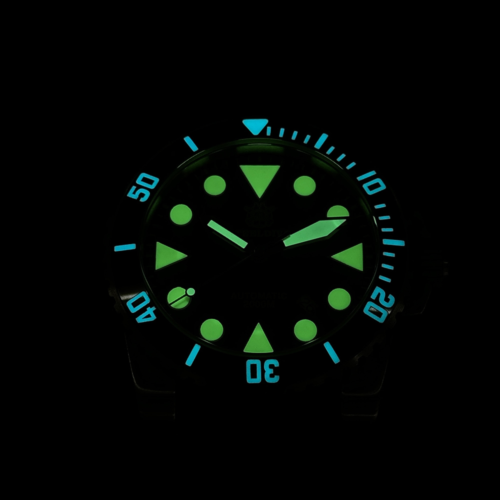 STEELDIVE Official SD1987 Classic 46.5MM Big Size 2000M Waterproof NH35 Automatic Mens Dive Watch