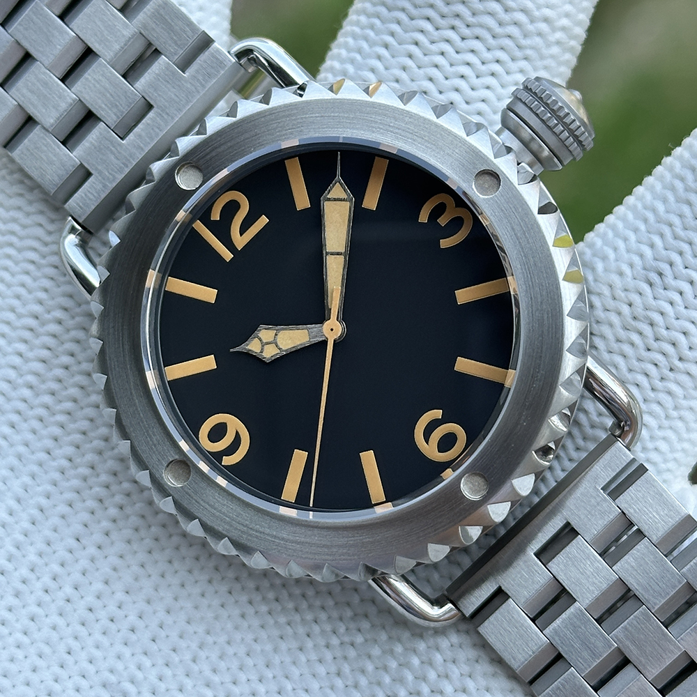 STEELDIVE Official SD1913 No Logo 47MM Case Vintage Luminous 3000M Waterproof NH35 Automatic Mens Dive Watch