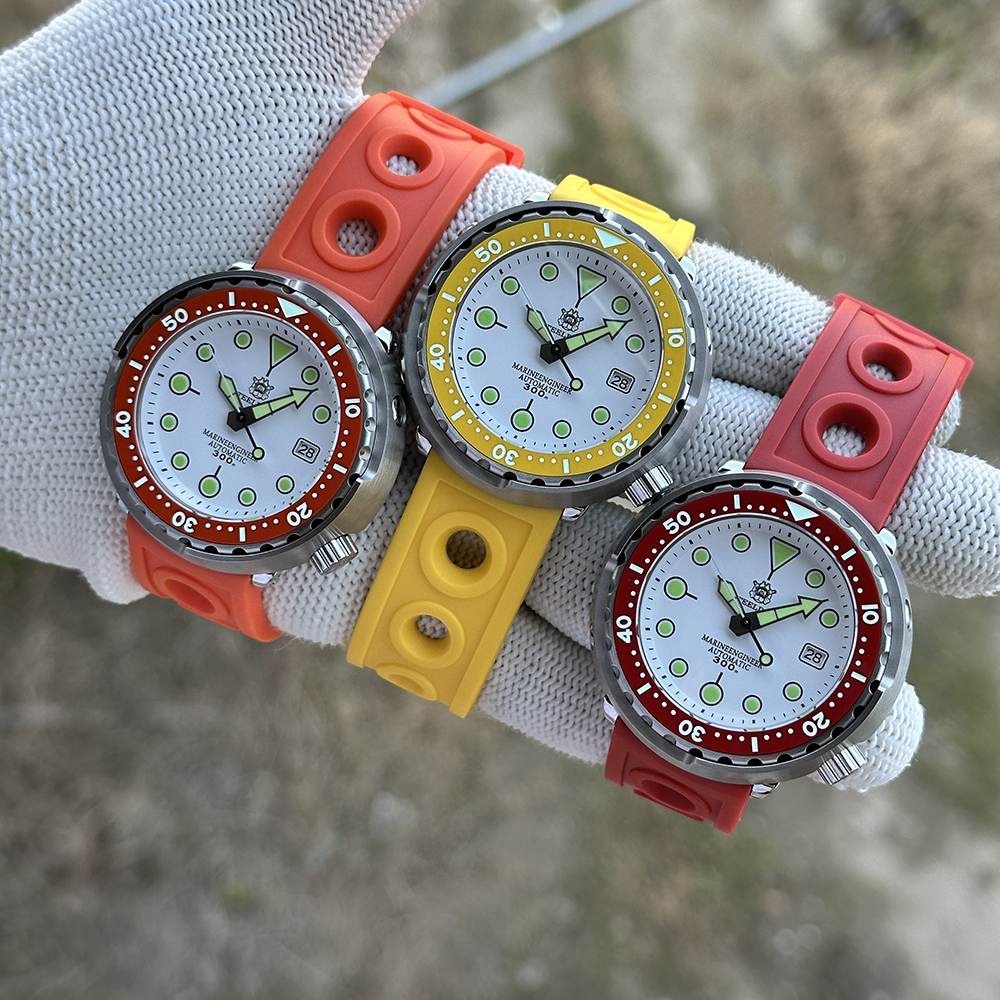 Steeldive SD1975N White Dial Colorful Bezel