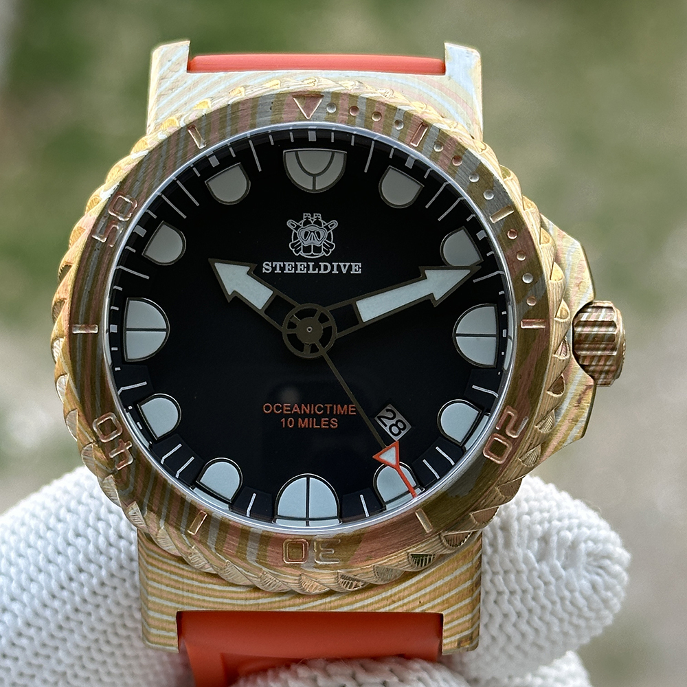 STEELDIVE Official SD1982Z 46.5MM Super Blue Luminous Sapphire Glass Autoamtic Mechanical Luxury Men Watch