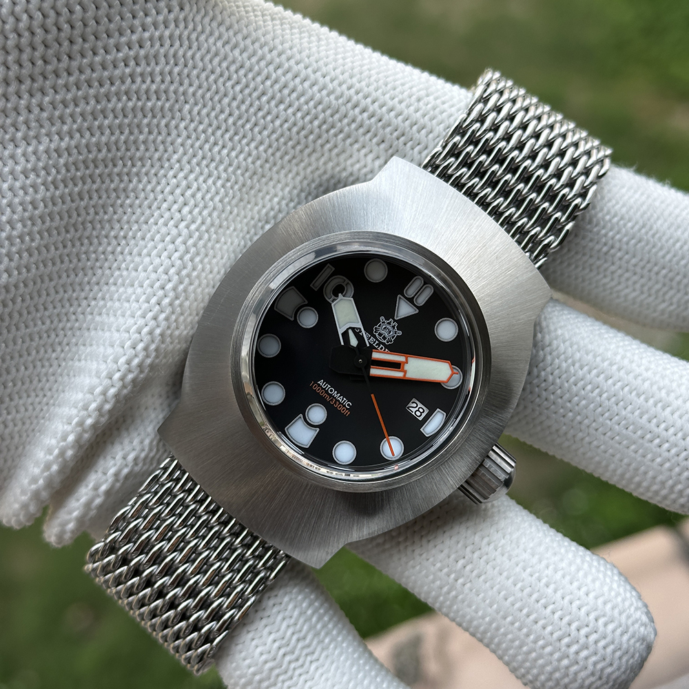 STEELDIVE Official SK001 24MM Stainless Steel Mesh Band Replacement Watch Bracelet