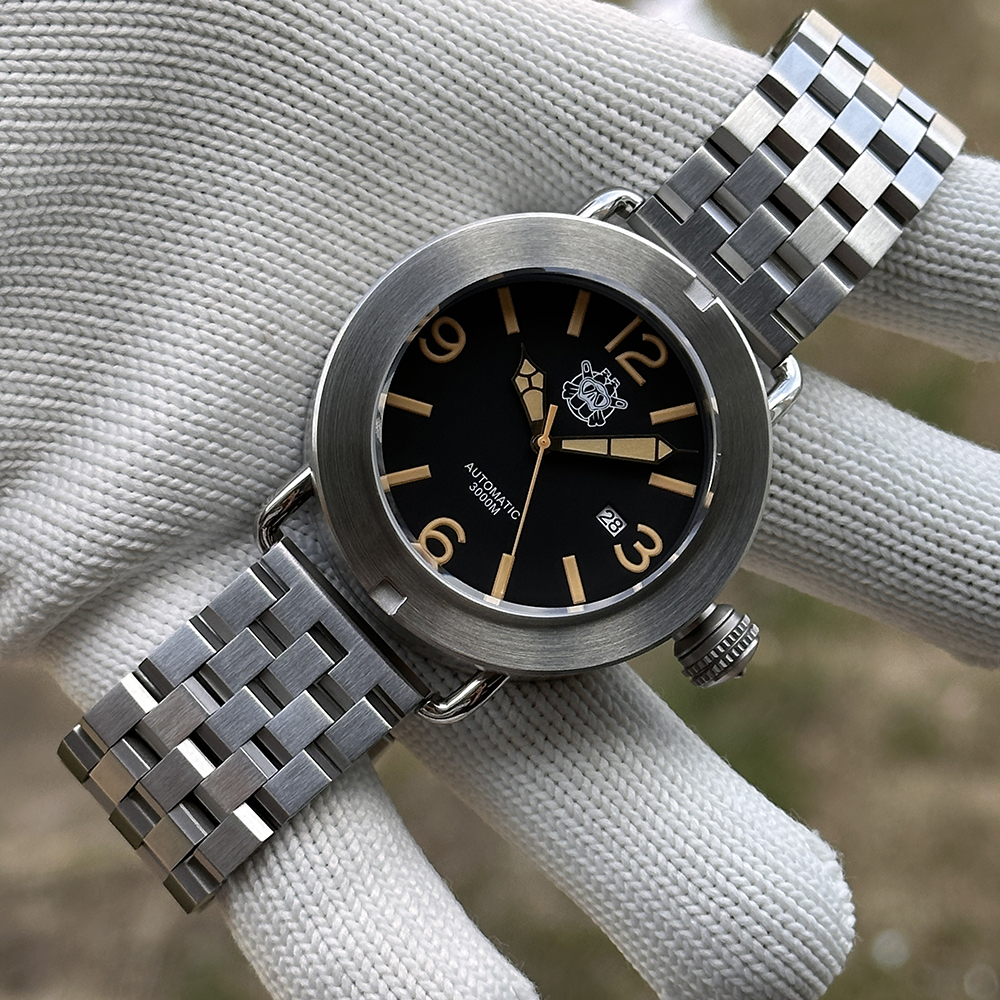 STEELDIVE Official SD1912 V2 New Arrival Vintage Luminous 47MM Big Size Sapphire Glass NH35 Automatic Mens Dive Watch 