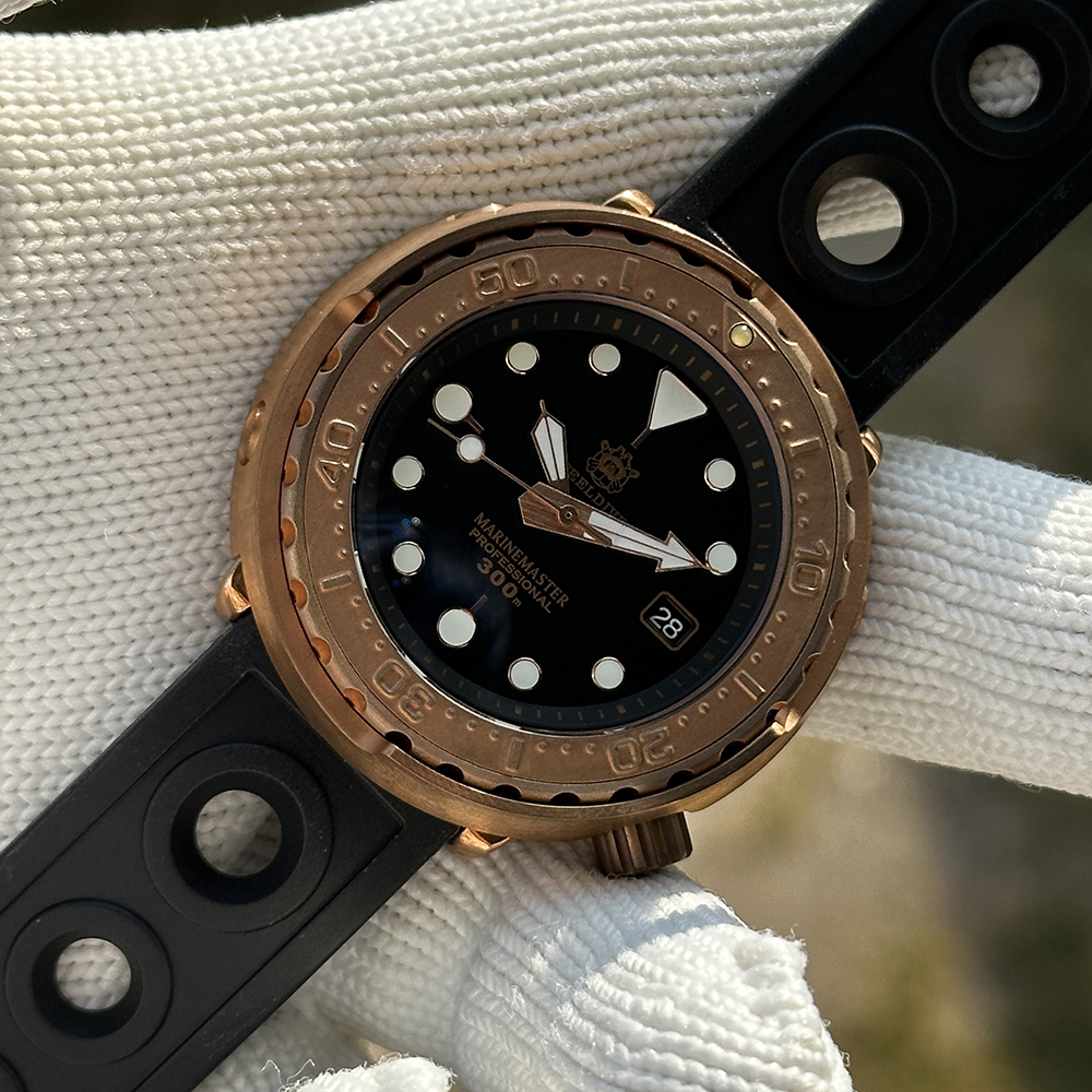 STEELDIVE Official SD1975S V1 Super Luminous 47.5MM Solid Brone Case 300M Waterproof Dive Watch