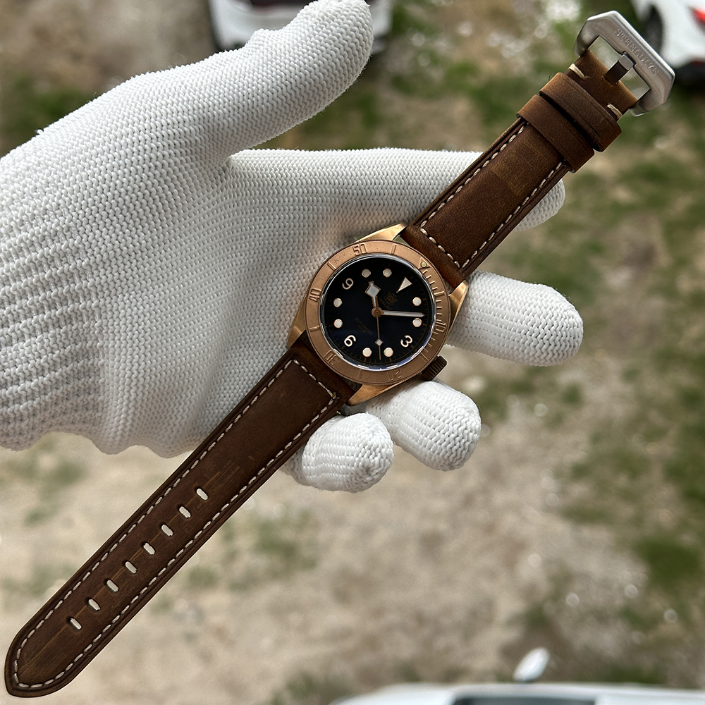 STEELDIVE Official SD1958S 41.1MM Solid Bronze Case 200M Waterproof Sapphire Glass NH35 Automatic Mens Dive Watch 