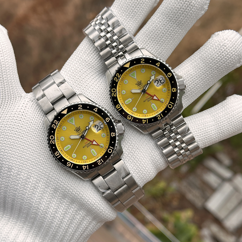 STEELDIVE Official SD1994 Yellow Dial Ceramic Bezel Sapphire Glass 200MM NH34 Automatic Dive Watch for Men