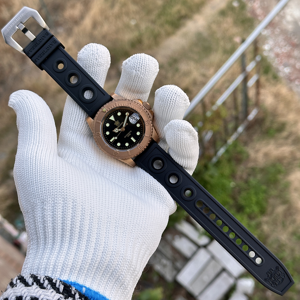 STEELDIVE Official SD1953S Solid Bronze 40.5MM Swiss Luminous 300M Waterproof NH35 Automatic Mens Dive Watch