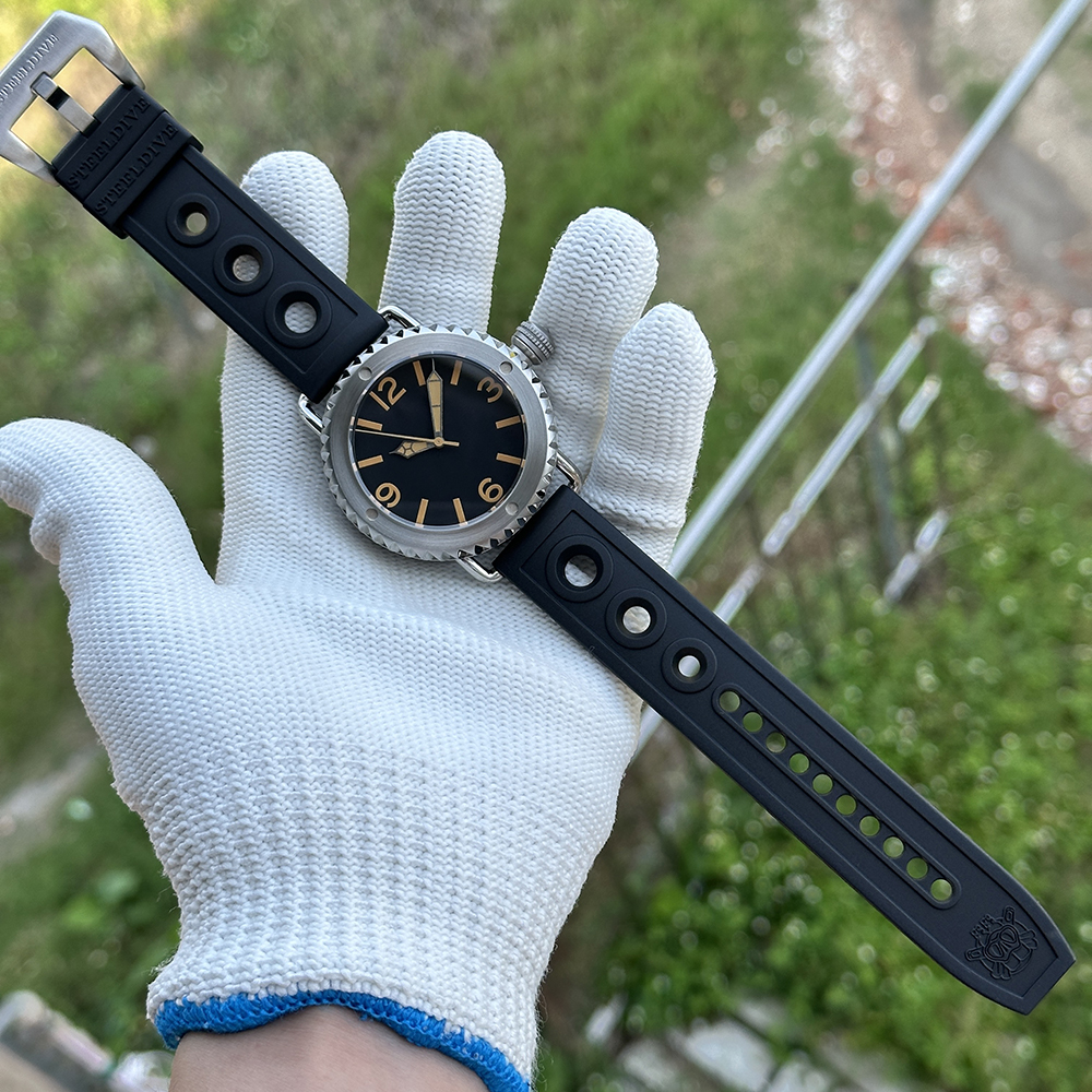 STEELDIVE Official SD1913 No Logo 47MM Case Vintage Luminous 3000M Waterproof NH35 Automatic Mens Dive Watch