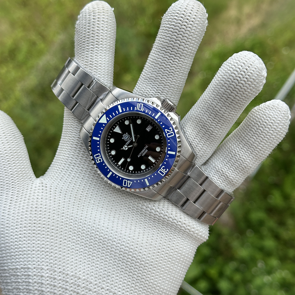 STEELDIVE Official SD1964 Personalized Black Dial Blue Bezel Insert Japan NH35 Automatic Watch