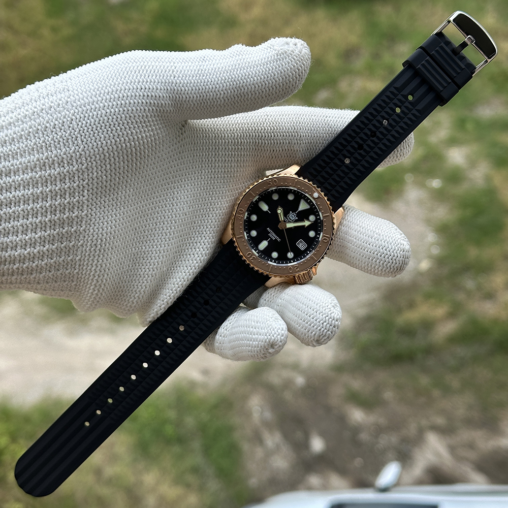 STEELDIVE Official SD1973S V2 41.2MM Solid Bronze Case 200M Waterproof NH35 Mens Dive Watch