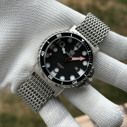 STEELDIVE Official SD1982H Date Function 46.5MM Sapphire Glass Ceramic Bezel NH35 Automatic Dive Watch