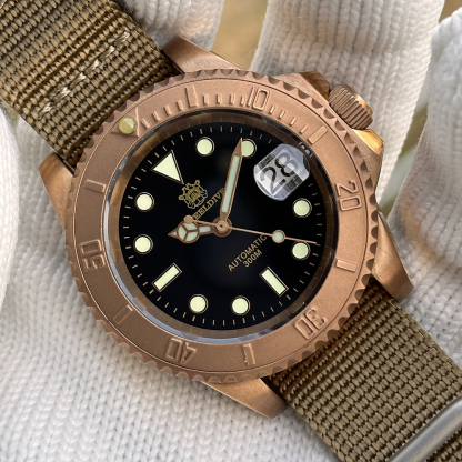 STEELDIVE Official SD1953S Solid Bronze 40.5MM Swiss Luminous 300M Waterproof NH35 Automatic Mens Dive Watch