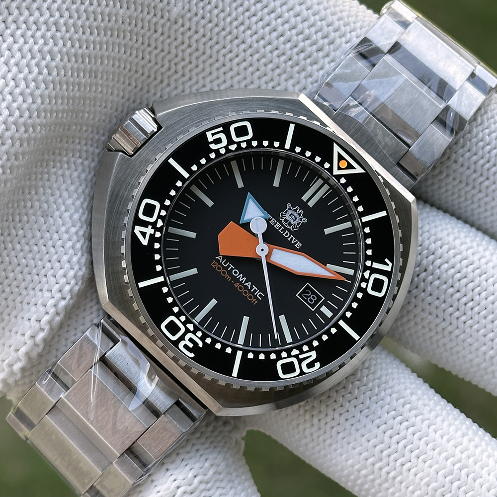 STEELDIVE Official SD1985 Swiss BGW9 Blue Luminous 1200M Waterproof NH35 Automatic Mens Dive Watch