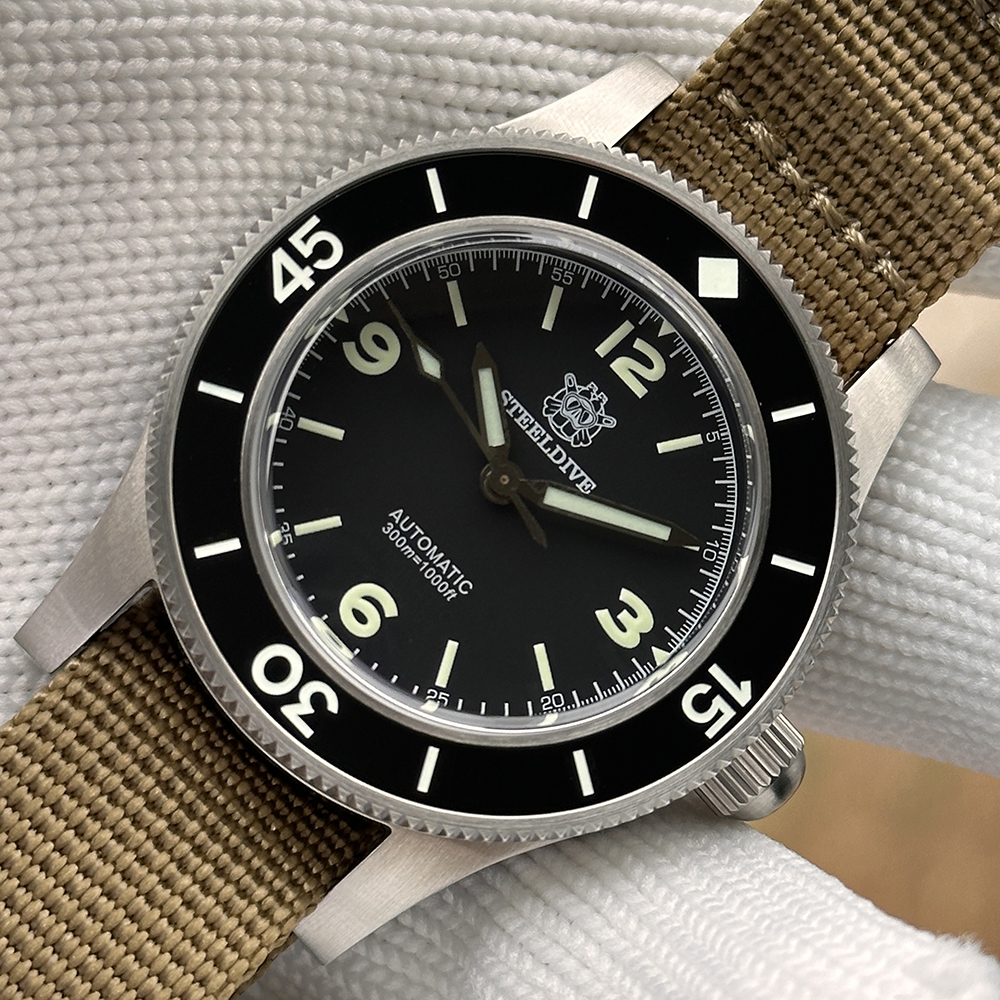 STEELDIVE Official SD1952 41MM Fifty Fathoms 300M Waterproof NH35 Automatic Dive Watch