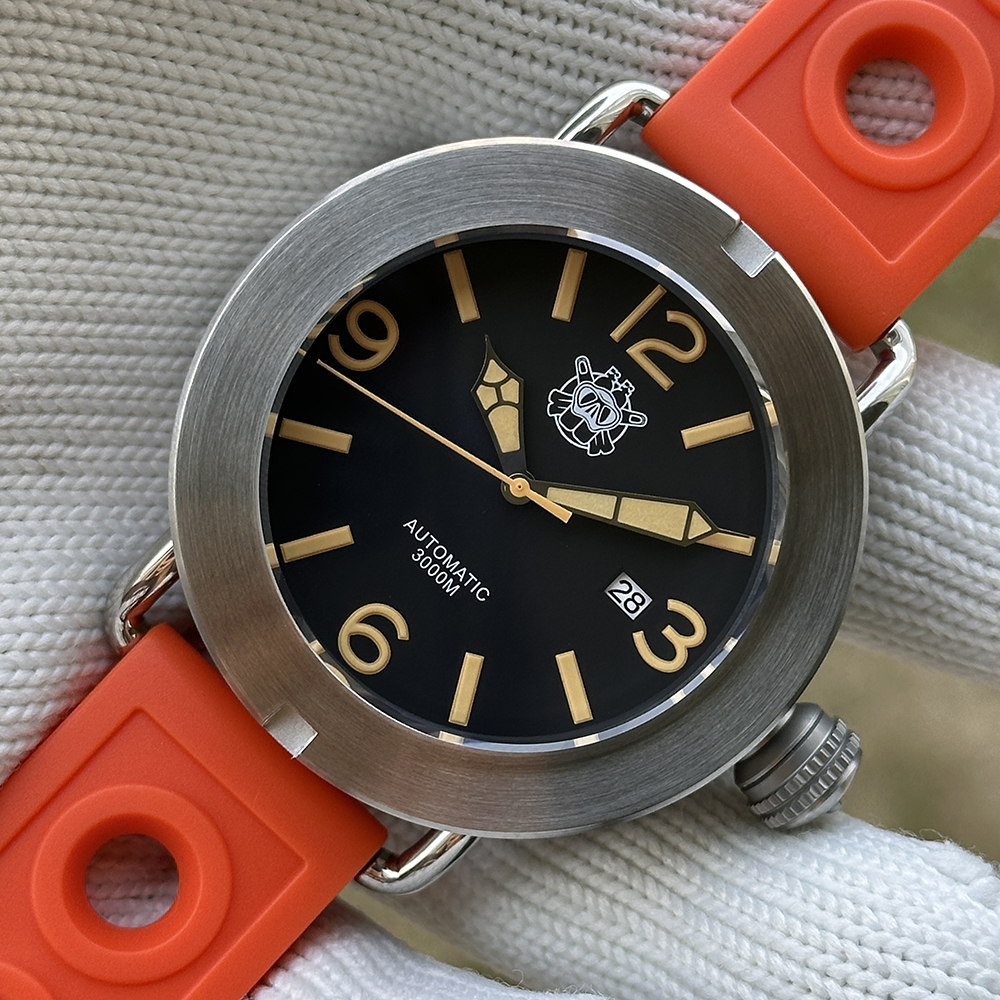 STEELDIVE Official SD1912 V2 New Arrival Vintage Luminous 47MM Big Size Sapphire Glass NH35 Automatic Mens Dive Watch