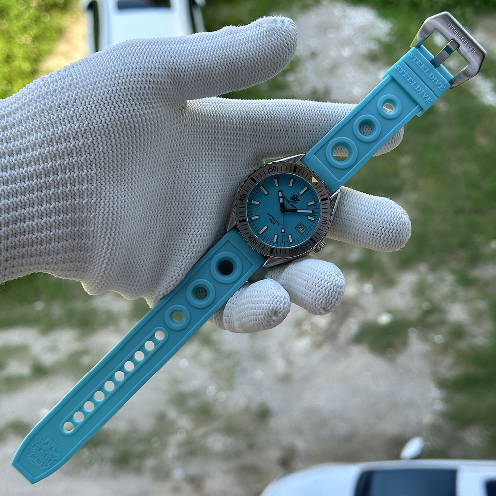 STEELDIVE Official SD1927 Turquoise Dial 200M Waterproof Japan NH35 Automatic Dive Watch 