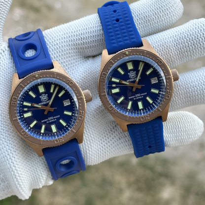 STEELDIVE Official SD1962S Blue Dial 200M Waterproof 41.9MM Bronze Case NH35 Automatic Mens Dive Watch