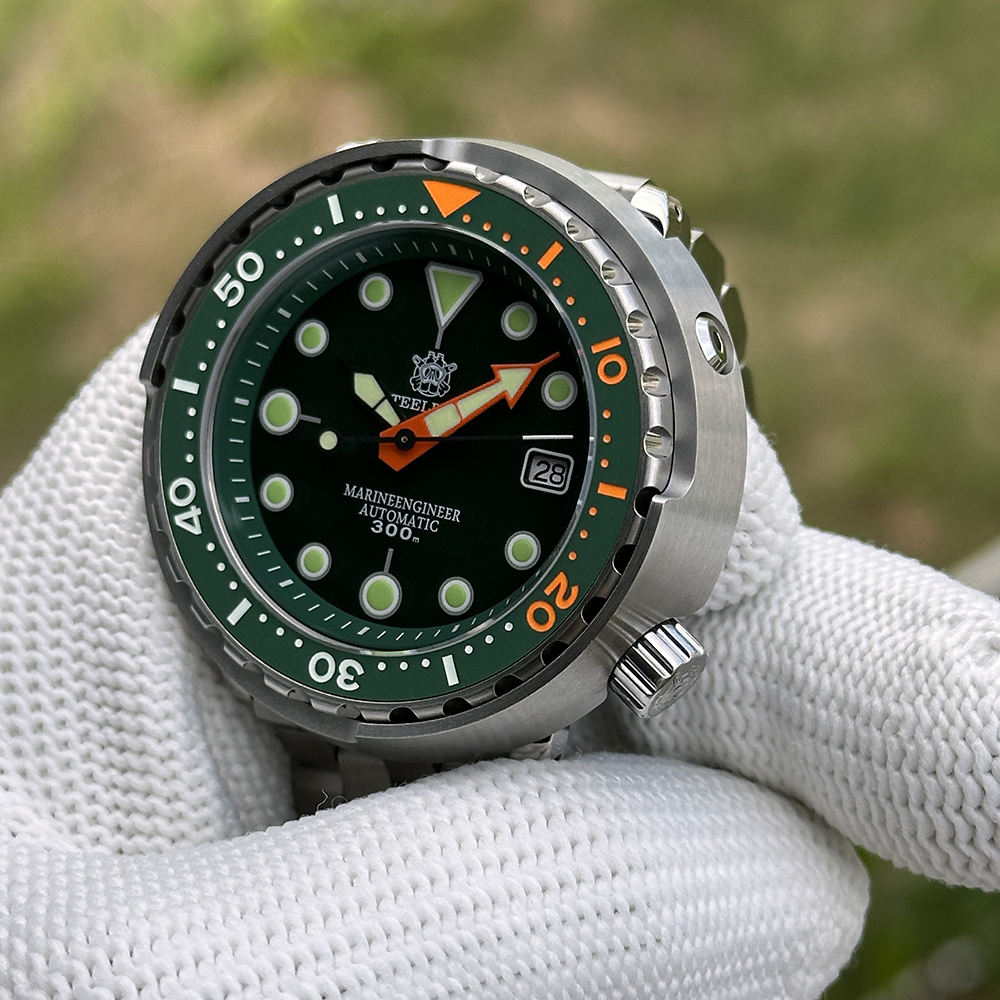 STEELDIVE Official SD1975C Green 47.5mm Case Japan NH35 Automatic Watch