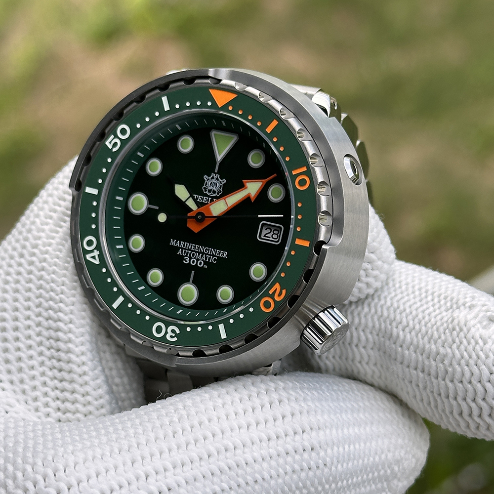 STEELDIVE Official SD1975C Green 47.5mm Case Japan NH35 Automatic Watch