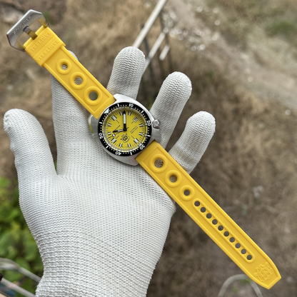 STEELDIVE Official SD1977T Yellow Slim Turtle Watch