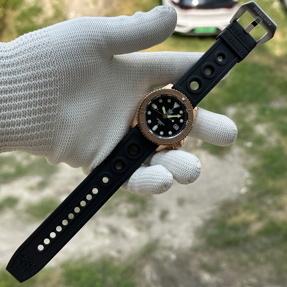 STEELDIVE Official SD1973S V2 41.2MM Solid Bronze Case 200M Waterproof NH35 Mens Dive Watch