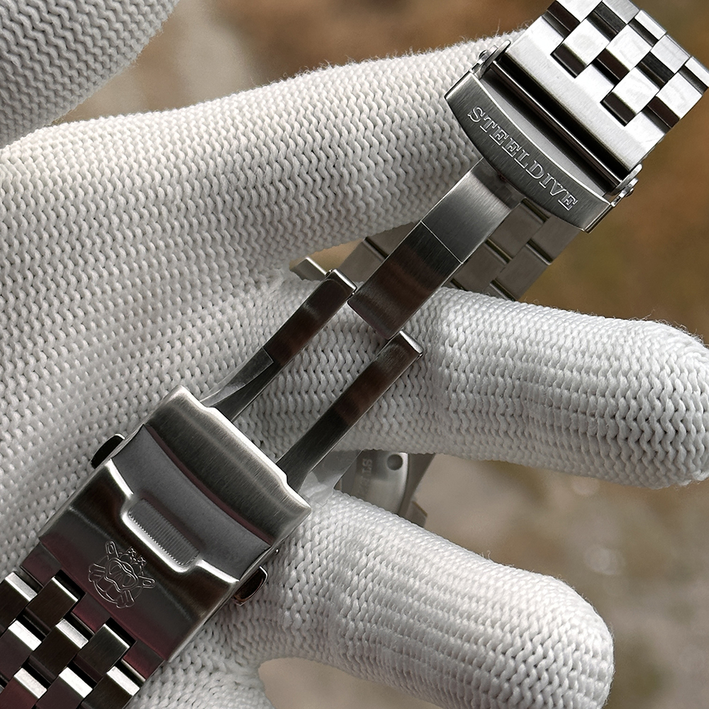 STEELDIVE OfficialSD1987 46.5MM Swiss BGW9 Blue Luminous Ceramic Bezel 2000M NH35 Dive Watch Men