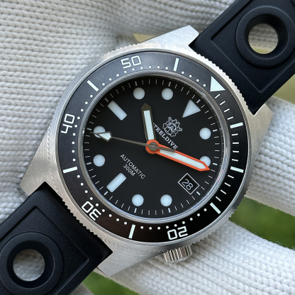 STEELDIVE Official SD1929 Black Dial 42mm Case 300M Waterproof NH35 Automatic Mens Dive Watch