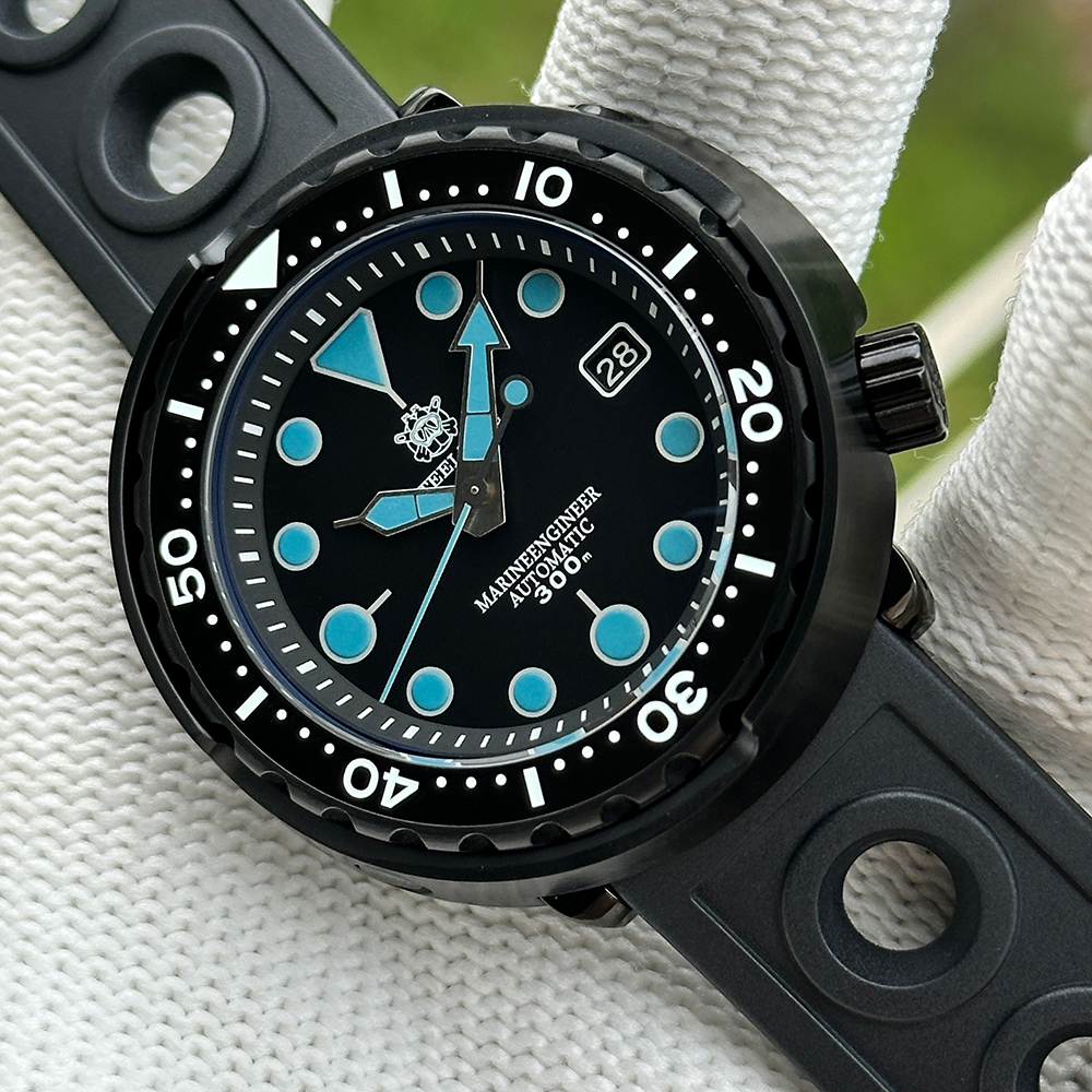 STEELDIVE Official SD1975XT PVD Black 47.5MM Case 300M Waterproof Japan NH35 Automatic Tuna Watch