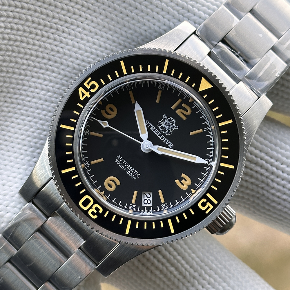 STEELDIVE Official SD1952V New Arrival Ceramic Bezel Sapphire Glass 300M NH35 Automatic Dive Watch
