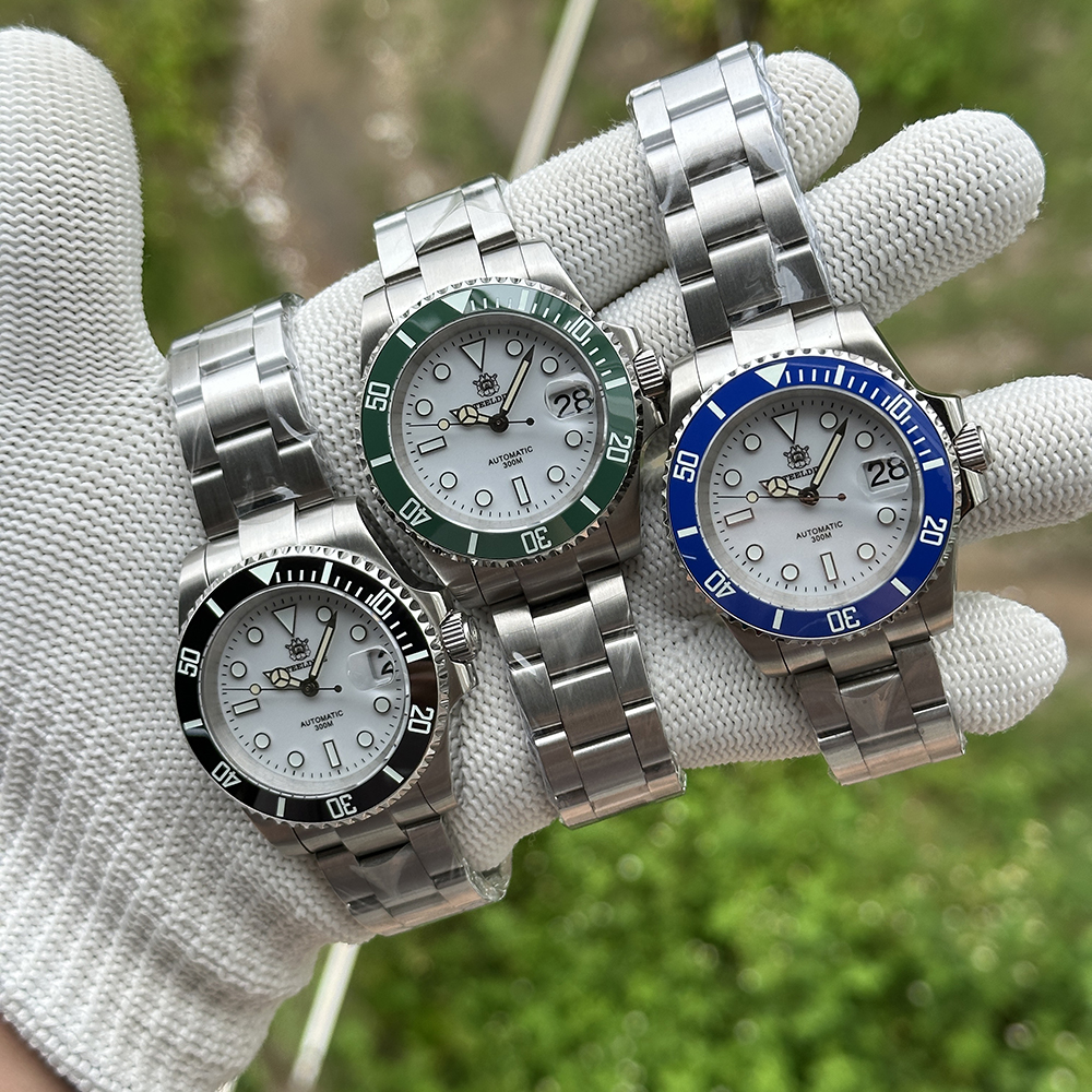 STEELDIVE Official SD1953 White Dial 40.5MM Case 300M Waterproof
