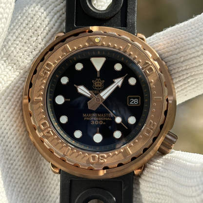 STEELDIVE Official SD1975S V1 Super Luminous 47.5MM Solid Brone Case 300M Waterproof Dive Watch